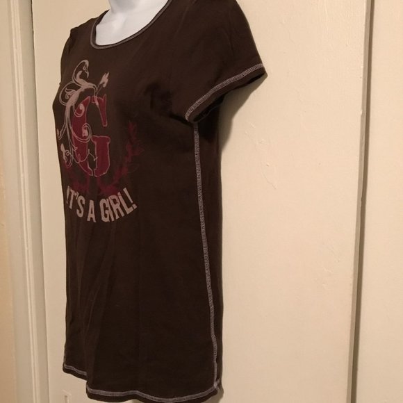 Old Navy It's A Girl Maternity T-Shirt - Picture 2 of 6